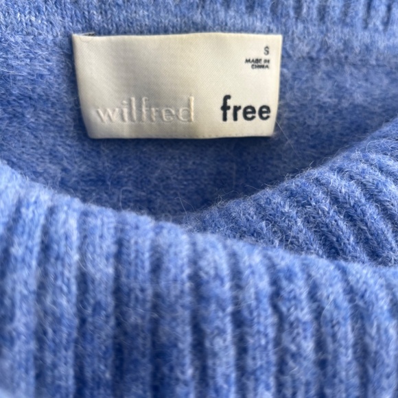 Aritzia (Wilfred Free) - Eisha Sweater Dress in Blue: Women's Size S - Picture 6 of 7